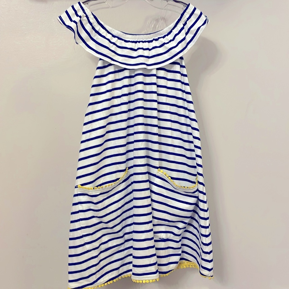 Mini Boden Navy Stripe Top size 9/10
